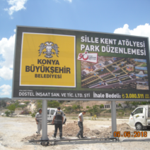 İnşaat / Boru Ayaklı Tabela