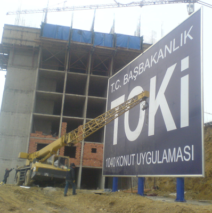 İnşaat / Boru Ayaklı Tabela