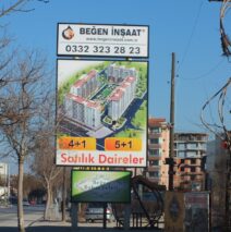 İnşaat / Boru Ayaklı Tabela